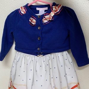 Janie and Jack dress and sweater set